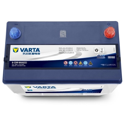 瓦尔塔（VARTA）汽车电瓶蓄电池蓝标95D31R免维护电瓶80AH 适用哈弗H3 江淮 驭胜 江铃p237