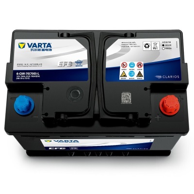 瓦尔塔（VARTA）汽车电瓶蓄电池EFB H6启停电瓶70AH适用高尔夫轩逸等车型 大众 高尔夫 迈腾 速腾 夏朗p237