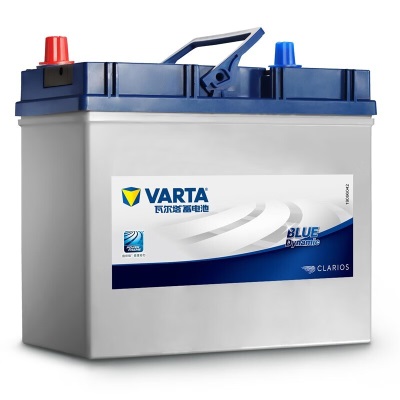 瓦尔塔（VARTA）汽车电瓶蓄电池蓝标55B24LS免维护电瓶45AH适用思域 crv 吉利帝豪 55B24LS【容量45AH/CCA380A】p237