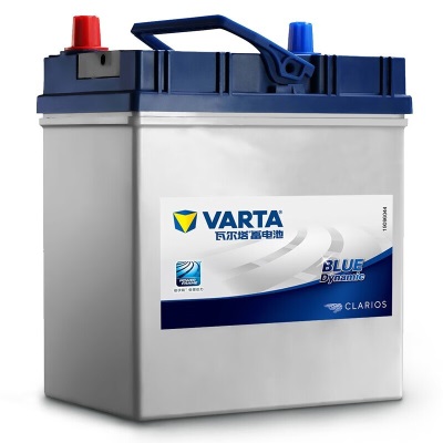 瓦尔塔（VARTA）汽车电瓶蓄电池蓝标38B19L免维护电瓶36AH适用本田飞度 思迪 竞瑞 38B19L【容量36AH/CCA325A】p237