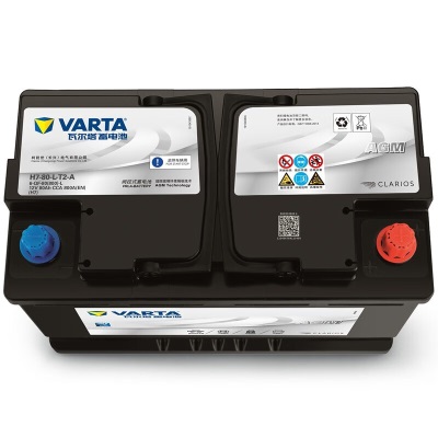 瓦尔塔（VARTA）汽车电瓶蓄电池启停电瓶系列AGM H7 80AH君越科鲁兹宝马x1奔驰C系 AGM H7凯迪拉克xts xt5/君越等p237