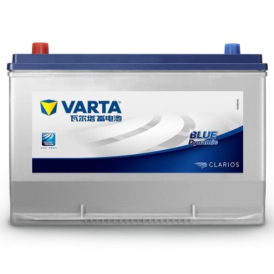 瓦尔塔（VARTA）汽车电瓶蓄电池蓝标95D31L免维护电瓶80AH 适用哈弗  索兰托 猎豹 95D31L【容量80AH/CCA622A】p237