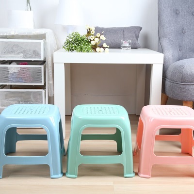 茶花塑料凳子加厚塑料小凳子儿童小方凳换鞋凳宝宝小凳子0818s346