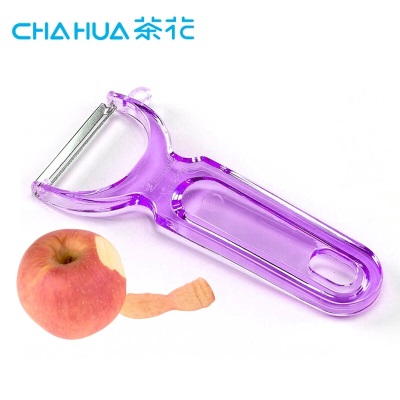 茶花果皮刀削皮刀便携式水果刨皮刀蔬菜厨房瓜果刀 1个装 颜色随机s346