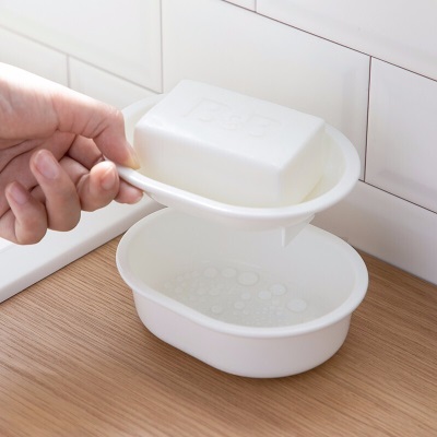 茶花香皂盒欧式高档带盖沥水香罩盒卫生间创意北欧ins家用肥皂盒 茜拉普s346