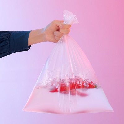 茶花一次性保鲜袋家用经济装食品袋连卷密封袋冰箱冷冻袋大卷装s346