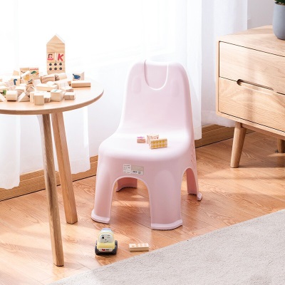 茶花儿童凳子椅子小板凳塑料靠背椅子换鞋浴室凳防滑凳幼儿园餐桌椅08531Ks346