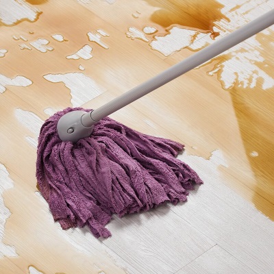 茶花吸水拖把纤维一拖净木地板墩布家用拖地布条老式拖布懒人地拖s346