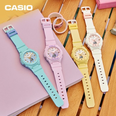 卡西欧（CASIO）BABY-G BGA-320夏日氛围俏皮色彩 时尚潮流女表s347