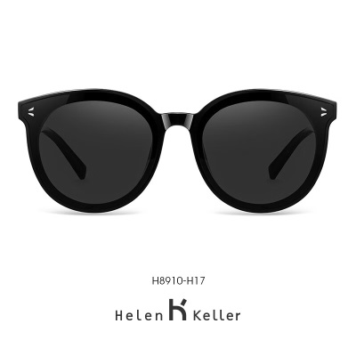 海伦凯勒太阳镜女新款防紫外线女士时尚猫眼墨镜开车可配近视太阳镜H8910s348