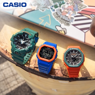 卡西欧（CASIO） G-SHOCK 「SKATER FLAVOR」系列运动时尚 防水防震石英手表s347