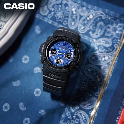 卡西欧（CASIO）G-SHOCK 2022年硬碰硬 腰果花主题系列 防水防震运动手表s347