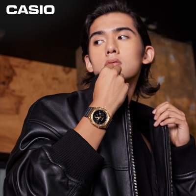 卡西欧（CASIO） G-SHOCK黄金时代新黑金系列 王鹤棣同款运动手表s347