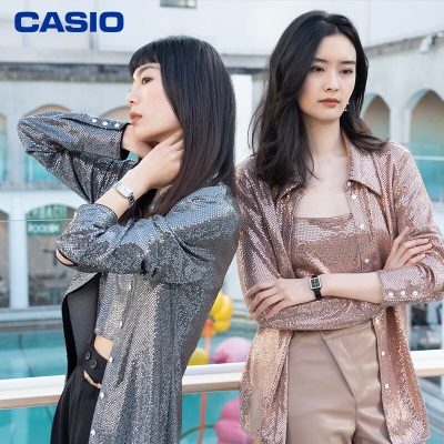 卡西欧（CASIO）SHEEN 银河星SHE-4555系列 时尚简约女表防水手表s347