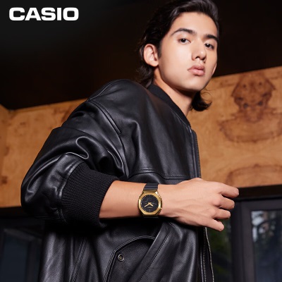 卡西欧（CASIO） G-SHOCK黄金时代新黑金系列 王鹤棣同款运动手表s347