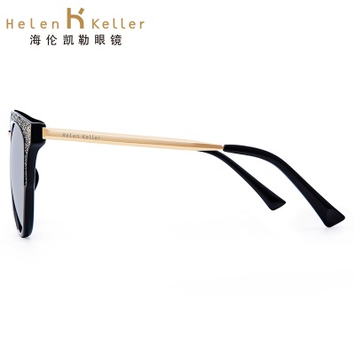 海伦凯勒猫眼太阳镜女款优雅偏光墨镜复古太阳镜女H8619s348