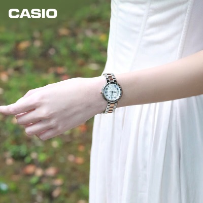 卡西欧（CASIO） SHEEN系列守护星SHE-4561防水女士手表女表石英表  SHE-4561SPG-7AUPFS-50米防水s347