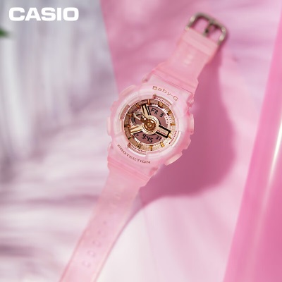 卡西欧（CASIO）BABY-G BA-110SC海玻璃系列运动时尚女表 防水防震石英手表s347