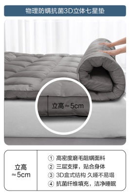 罗莱家纺床垫软垫被防螨抗菌酒店学生宿舍单人加厚家用床垫子褥子s240