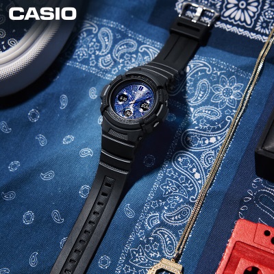 卡西欧（CASIO）G-SHOCK 2022年硬碰硬 腰果花主题系列 防水防震运动手表s347