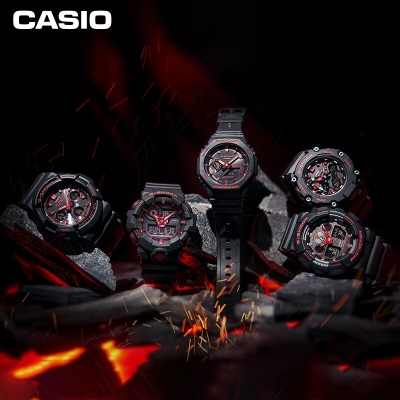 卡西欧（CASIO） G-SHOCK  「小红焱」系列表款 时尚运动防水防震手表s347