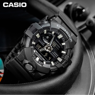 卡西欧（CASIO） G-SHOCK GA-700双显防震时尚运动防水男表石英手表s347