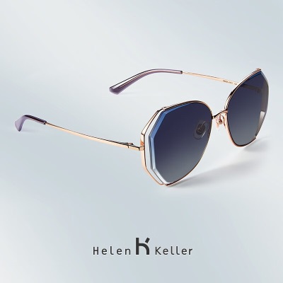 海伦凯勒（HELEN KELLER）海伦凯勒墨镜女高级感防晒墨镜防紫外线新款太阳镜女H8826s348