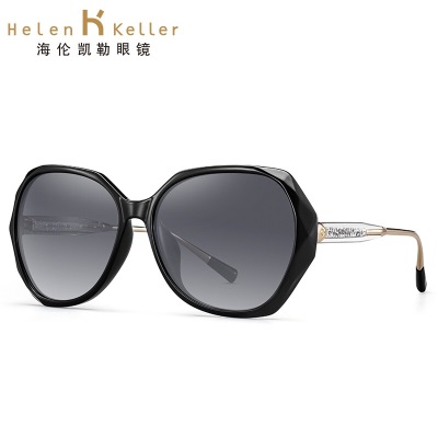 海伦凯勒太阳镜女士优雅典范眼镜女款时尚都市潮流墨镜女H8636s348