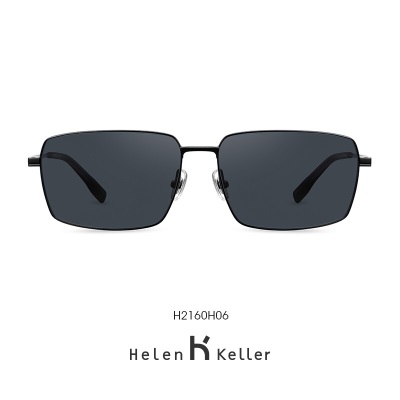 海伦凯勒太阳镜男款眼镜男时尚商务开车偏光墨镜遮阳镜男H2160s348