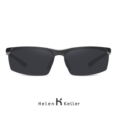 海伦凯勒太阳镜驾驶员专用眼镜新款太阳镜男款骑行驾驶镜运动跑步眼镜偏光墨镜太阳镜H8872s348