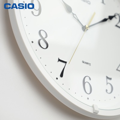 卡西欧（CASIO）挂钟  IQ-88 现代简约客厅壁挂时钟 石英钟表s347