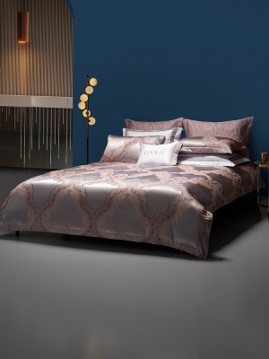 罗莱家纺床上用品欧式奢华高档提花床单被套新疆好棉四件套复古s240