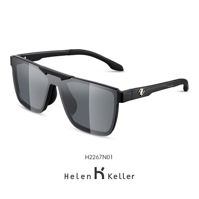 海伦凯勒墨镜新款炫酷反光镜休闲户外旅游太阳镜男潮流墨镜H2267s348