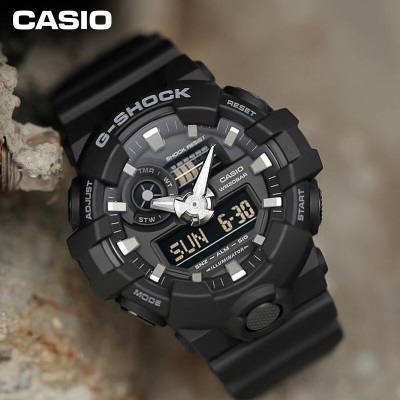 卡西欧（CASIO） G-SHOCK GA-700双显防震时尚运动防水男表石英手表s347