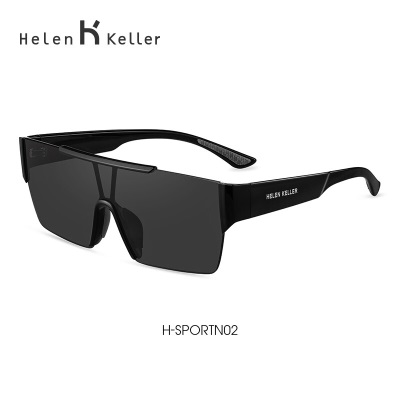海伦凯勒眼镜太阳镜男女炫酷护目镜运动太阳镜大框潮流科技感墨镜H-SPORTs348