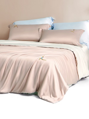 罗莱家纺夏季天丝四件套兰精天丝棉床单床品被套被罩床上用品s240