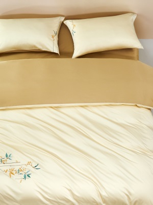 罗莱家纺新品60支全棉缎纹新疆棉床单被套优雅单双人床四件套s240