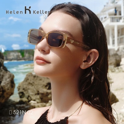 海伦凯勒（HELEN KELLER）【心动镜】王一博同款太阳镜多巴胺色彩出街潮酷墨镜HK521s348