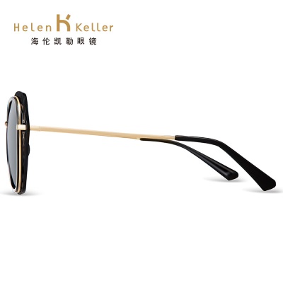 海伦凯勒大框潮黑色墨镜复古方形太阳镜女开车镜H8722s348