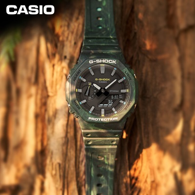 卡西欧（CASIO）G-SHOCK 神秘森林GA-2100/2200运动手表防水防震碳纤核心防护s347