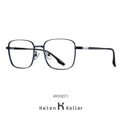 海伦凯勒眼镜框男商务方框简约近视框架休闲大框可配防蓝光近视眼镜H9332s348
