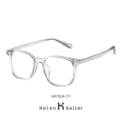 海伦凯勒（HELEN KELLER）新款近视眼镜时尚素颜黑框显脸小百搭神器亲肤材质男女眼镜H87024