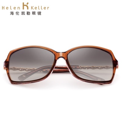 海伦凯勒（HELEN KELLER）女款时尚太阳镜椭圆框男女同款墨镜H8526 P47
