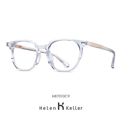 海伦凯勒近视眼镜新品眼镜框男女可配近视镜片圆框显瘦防蓝光眼镜H87010