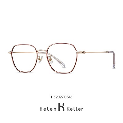 海伦凯勒（HELEN KELLER） 近视眼镜框显瘦女潮轻款休闲复古眼镜框架可配蔡司镜片H82027