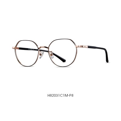 海伦凯勒近视眼镜可配镜男女圆框防辐射防蓝光可配蔡司镜片H82031