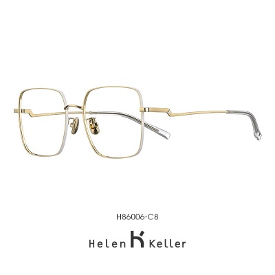 海伦凯勒【王一博同款眼镜】海伦凯勒新款眼镜架男平光眼镜女H86006