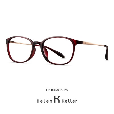 海伦凯勒近视眼镜女休闲简约眼镜框男时尚配度数眼镜H81003s348