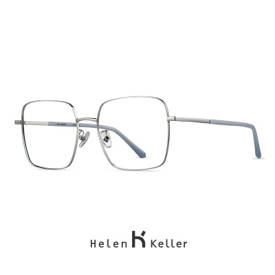海伦凯勒眼镜男近视时尚金属方框女防蓝光近视眼镜框架可配蔡司镜片H23100s348