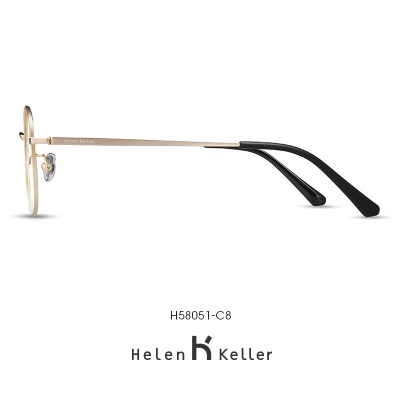 海伦凯勒眼镜女近视眼镜新款可配近视防蓝光眼镜框男轻圆框个性镜框女H58051s348